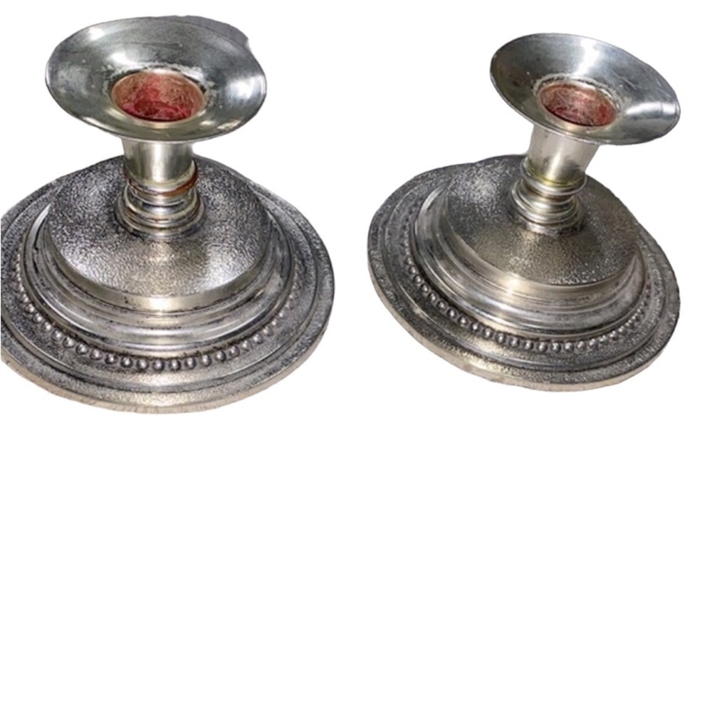 RUBEL 1968 vintage silver plated candle holders set